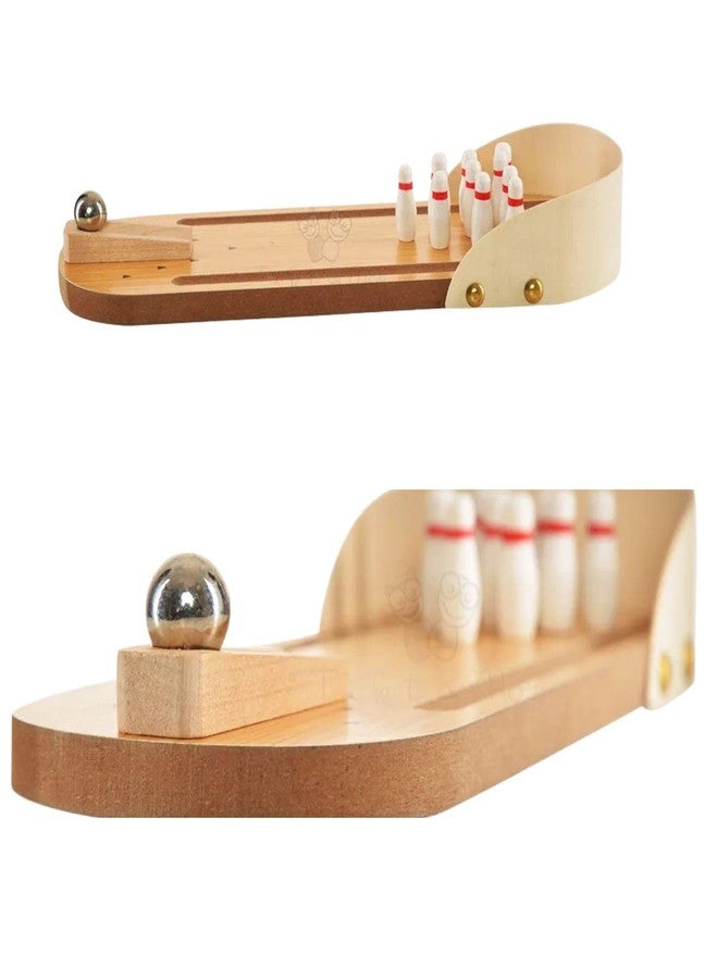 سنوج مجموعة ألعاب البولينج المحمولة الصغيرة من سنوج: لعبة سطح المكتب المثالية لحفلات العائلة، وترفيه الأطفال، وأدوات تخفيف التوتر - Image 2